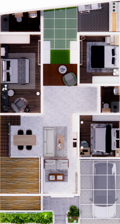 Denah Rumah Villa Sang Timur